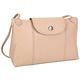 LONGCHAMP Le Pliage Cuir 小羊皮斜背包(粉裸色) product thumbnail 3