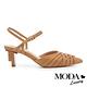 高跟鞋 MODA Luxury  優雅小時髦自然風編織尖頭高跟鞋－杏 product thumbnail 3
