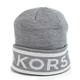 MICHAEL KORS 品牌字樣雙色Logo織紋毛線帽(灰白雙色) product thumbnail 4