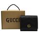 GUCCI GG Marmont 絎縫小牛皮三折扣式零錢短夾(黑-全新福利品) product thumbnail 9