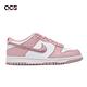 Nike 休閒鞋 Dunk Low GS 大童 女鞋 櫻花粉 白 天鵝絨 皮革 經典 DO6485-600 product thumbnail 6