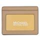 MICHAEL KORS TRAVEL金屬LOGO動物紋簡易卡片夾(淺褐色) product thumbnail 4