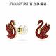 SWAROVSKI 施華洛世奇 Swarovski Iconic Swan 耳釘 天鵝, 紅色, 鍍金色色調 product thumbnail 3