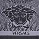 VERSACE 凡賽斯梅杜莎圖騰品牌字母LOGO義大利製設計羊毛披肩圍巾(黑/深灰) product thumbnail 4