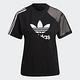 Adidas Original Adicolor HC7039 女 T恤 短袖 上衣 休閒 異材質 國際尺寸 黑 product thumbnail 4