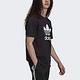 Adidas trefoil T-shirt [H06642] 男女 短袖 上衣 T恤 運動 休閒 愛迪達 黑 product thumbnail 4