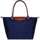 LONGCHAMP Le Pliage 長把摺疊水餃包(大/深藍) product thumbnail 2