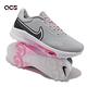 Nike 高爾夫球鞋 Air ZM Infinity Tour Next% 男女鞋 寬楦 灰 粉紅 高球 鞋釘 DM8446-060 product thumbnail 7