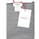 BALLY 字母配色條紋羊毛絲質圍巾 披肩(深藍x灰色) product thumbnail 6