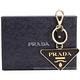 PRADA Saffiano Toys 三角徽標金字防刮牛皮鑰匙圈(黑色) product thumbnail 4