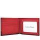 Calvin Klein 紅色真皮壓紋雙摺六卡短夾 product thumbnail 2