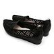 GDC-細緻優雅千鳥格紋羊皮尖頭柔軟休閒鞋-黑色 product thumbnail 4
