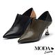 高跟鞋 MODA Luxury 內斂品格拼接牛皮尖頭造型高跟鞋－黑 product thumbnail 7