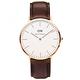 DW Daniel Wellington 咖色皮革錶帶 玫瑰金錶框/40mm product thumbnail 2