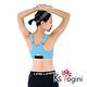 KS yogini 前開拉鍊式運動內衣 運動背心 水藍 product thumbnail 3