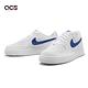 Nike 休閒鞋 Air Force 1 GS 女鞋 白 藍 皮革 經典 AF1 DV7762-103 product thumbnail 8