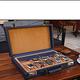 【伯倫】Saffiano-X10 海軍藍 手提式銀釦十腕錶盒+兩入珠寶盒 product thumbnail 2