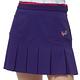 【Lynx Golf】女款日本進口布料高透濕防潑水裝飾縫扣百摺運動褲裙-紫色 product thumbnail 9