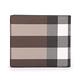 BURBERRY 經典格紋環保帆布多卡夾層對折短夾-暗樺木棕色 product thumbnail 3