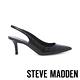 STEVE MADDEN-LYNX 鬆緊後帶鱷魚壓紋中跟涼鞋-黑色 product thumbnail 3