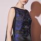 Haute Couture 高定系 精緻3D提花拼接紡紗波浪造型禮服洋裝-靛藍 product thumbnail 7