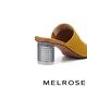 拖鞋 MELROSE 美樂斯 簡約美學飛織布方頭高跟拖鞋－黃 product thumbnail 4