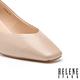 高跟鞋 HELENE SPARK 簡約質感羊皮方頭扁平造型高跟鞋－粉 product thumbnail 6