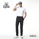 【Lynx Golf】Korea 男款脇邊剪裁沖孔設計短袖POLO衫-白色 product thumbnail 4
