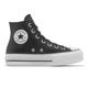 Converse 休閒鞋 Chuck Taylor All Star Lift HI 女鞋 黑 白 厚底 皮革 561675C product thumbnail 3