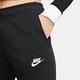 NIKE 長褲 女款 運動褲 中腰 寬褲 薄絨 AS W NSW CLUB FLC MR PANT WIDE 黑 FB2728-010 product thumbnail 3