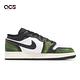 Nike 休閒鞋 Air Jordan 1 Low SE GS 大童 女鞋 黑 綠 AJ1 皮革 低筒 DO8244-003 product thumbnail 3