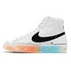 Nike 休閒鞋 Blazer Mid 77 VNTG 白 黑 藍橘 漸層 塗鴉 男鞋 DJ4278-101 product thumbnail 2