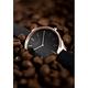 OBAKU Kaffe系列 自然美學皮革腕錶-玫瑰金x咖啡-V257LHVNRB-35mm product thumbnail 6