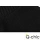 細麻花針織斜荷葉下擺魚尾短裙 (黑色)-Q-chic product thumbnail 8