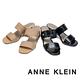 ANNE KLEIN-BUNNY 編織帶涼感粗跟涼拖鞋-米杏 product thumbnail 7