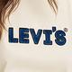 Levis 女款 修身版短袖T恤 / 立體布章Logo 牛奶白 product thumbnail 4