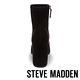 STEVE MADDEN-GAZE 拉鍊粗高跟短筒靴-絨黑 product thumbnail 4