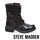 STEVE MADDEN-TROOPA 2.0經典中性軍靴款真皮高筒靴-黑色 product thumbnail 2