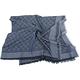 MOSCHINO 雙問號菱格紋羊毛混紡藍色方型披肩 圍巾(140x140) product thumbnail 2