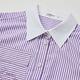 OUWEY歐薇 撞色領刺繡口袋條紋襯衫洋裝(紫色；S-L)3242257705 product thumbnail 3