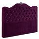 【AT HOME】北歐奢華5尺紫色絨布雙人床頭片(不含床底)-尊爵 product thumbnail 2