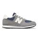 New Balance 休閒鞋 574 大童 女鞋 寬楦 影灰 復古藍 麂皮 拼接 運動鞋 NB GC574GWH-W product thumbnail 3