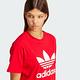 adidas 愛迪達 上衣 女款 短袖上衣 運動 三葉草 TREFOIL TEE 紅 IR9536 product thumbnail 5