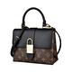 LV M44141 LOCKY BB花紋LOGO Monogram帆布扣式手提斜背包(黑) product thumbnail 2