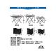 韓國CLS 隱形收納袋鋁合金折疊蛋捲桌 摺疊桌 露營桌 登山 野餐 露營(加大型) product thumbnail 10