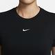 NIKE AS W NSW TEE ESSNTL SLIM CRP L 女短袖上衣-黑-FB2874010 product thumbnail 3