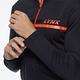 【Lynx Golf】男款合身版壓紋貼條Lynx字樣印花長袖立領POLO衫-黑色 product thumbnail 6