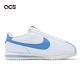 Nike 休閒鞋 Wmns Cortez 女鞋 白 藍 皮革 緩衝 經典 阿甘鞋 DN1791-102 product thumbnail 3