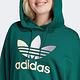 Adidas Gradient Hoodie IR6043 女 連帽 上衣 短版 帽T 經典 三葉草 休閒 寬鬆 綠 product thumbnail 6
