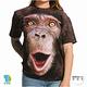 摩達客-美國進口The Mountain 開心黑猩猩臉 兒童版純棉環保藝術中性短袖T恤 product thumbnail 4